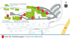Geländeplan des Forschungsinstituts