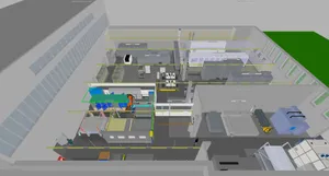 3D-Visualisierung der Prozessanlagen nach Abschluss des M12PV-Projektes.