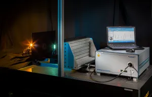 Photo of the setup for precise spectroradiometric measurements at ISFH CalTeC.