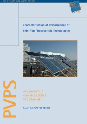 Characterisation of Performance of Thin-film Photovoltaic Technologies