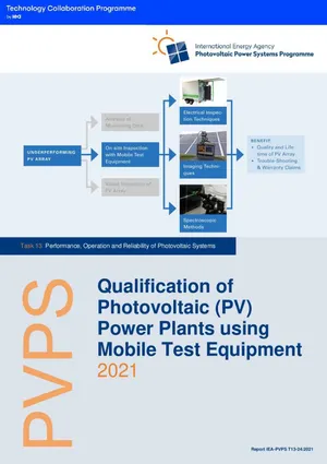 Qualification of PV Power Plants using Mobile Test Equipment