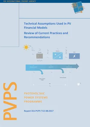 Technical Assumptions Used in PV Financial Models