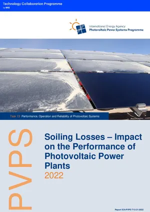 Soiling Losses – Impact on the Performance of Photovoltaic Power Plants